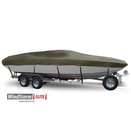 Eevelle Boat Cover PERFORMANCE BOAT w/ Outboard 29ft 6in L 120in W Khaki SFPERF29120B-KHA